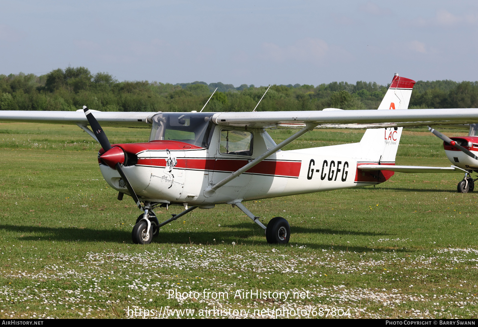 Aircraft Photo of G-CGFG | Cessna 152 | LAC Flying School | AirHistory.net #687804
