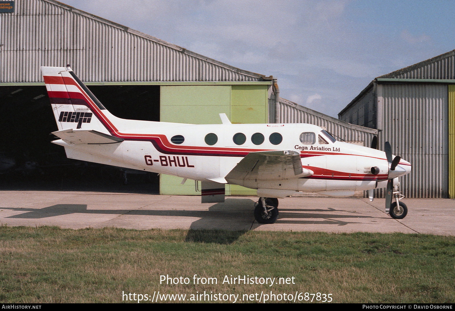 Aircraft Photo of G-BHUL | Beech E90 King Air | Cega Aviation | AirHistory.net #687835