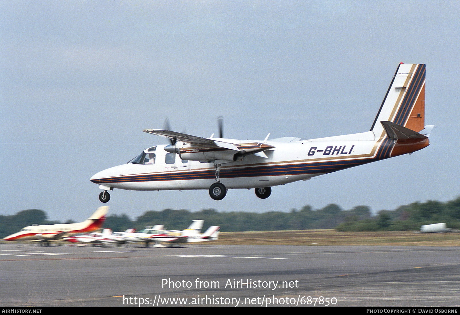 Aircraft Photo of G-BHLI | Rockwell 690B Turbo Commander | AirHistory.net #687850