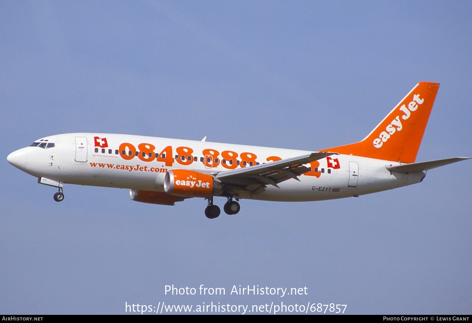 Aircraft Photo of G-EZYT | Boeing 737-3Q8 | EasyJet | AirHistory.net #687857