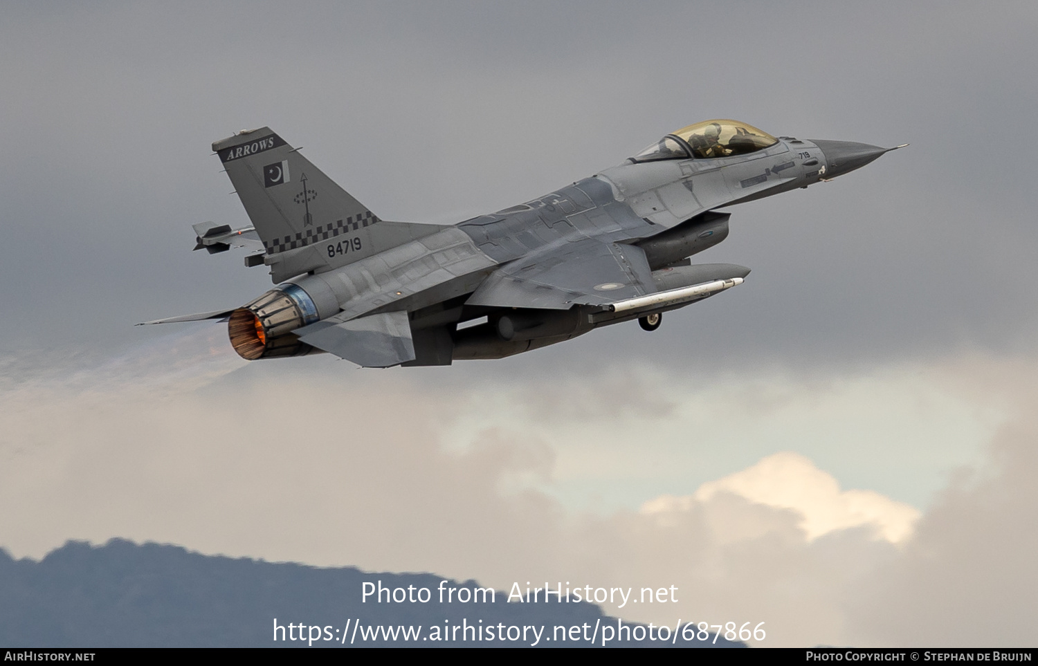 Aircraft Photo of 84719 | General Dynamics F-16A Fighting Falcon | Pakistan - Air Force | AirHistory.net #687866
