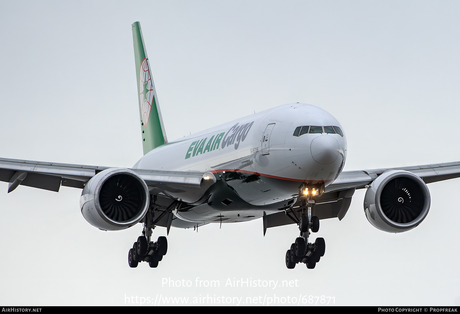 Aircraft Photo of B-16786 | Boeing 777-F | EVA Air Cargo | AirHistory.net #687871