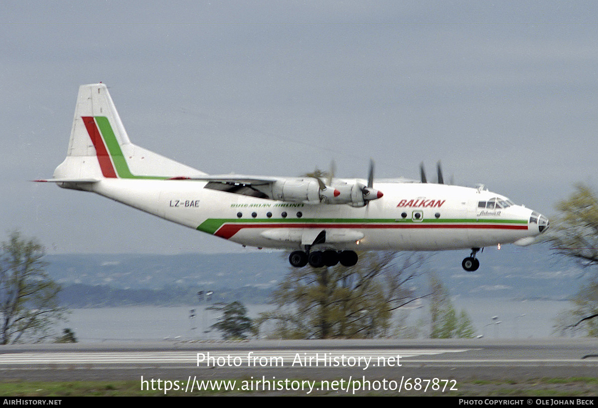 Aircraft Photo of LZ-BAE | Antonov An-12BP | Balkan - Bulgarian Airlines | AirHistory.net #687872