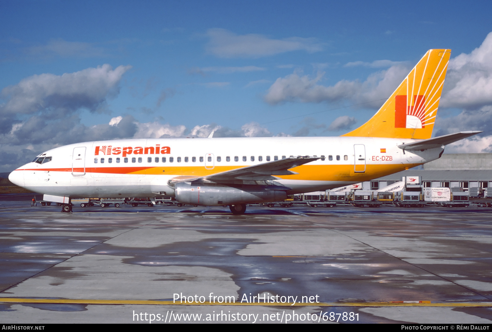 Aircraft Photo of EC-DZB | Boeing 737-248C | Hispania Líneas Aéreas | AirHistory.net #687881