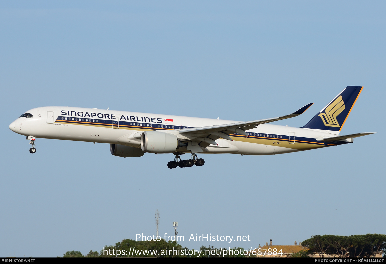 Aircraft Photo of 9V-SMT | Airbus A350-941 | Singapore Airlines | AirHistory.net #687884