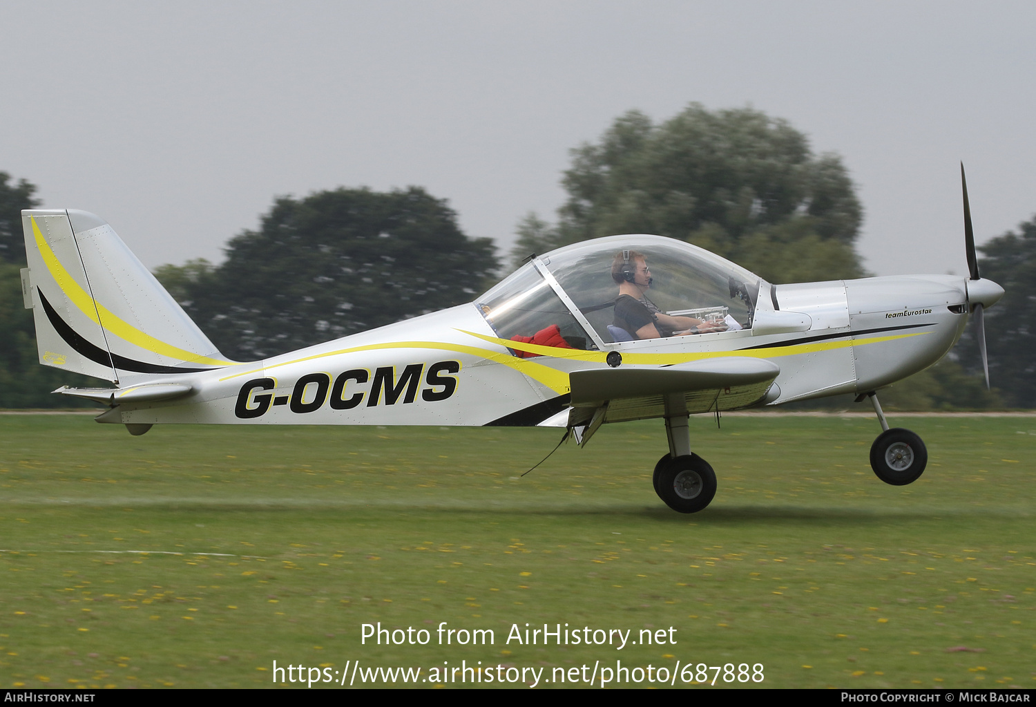 Aircraft Photo of G-OCMS | Evektor-Aerotechnik EV-97 TeamEurostar | AirHistory.net #687888