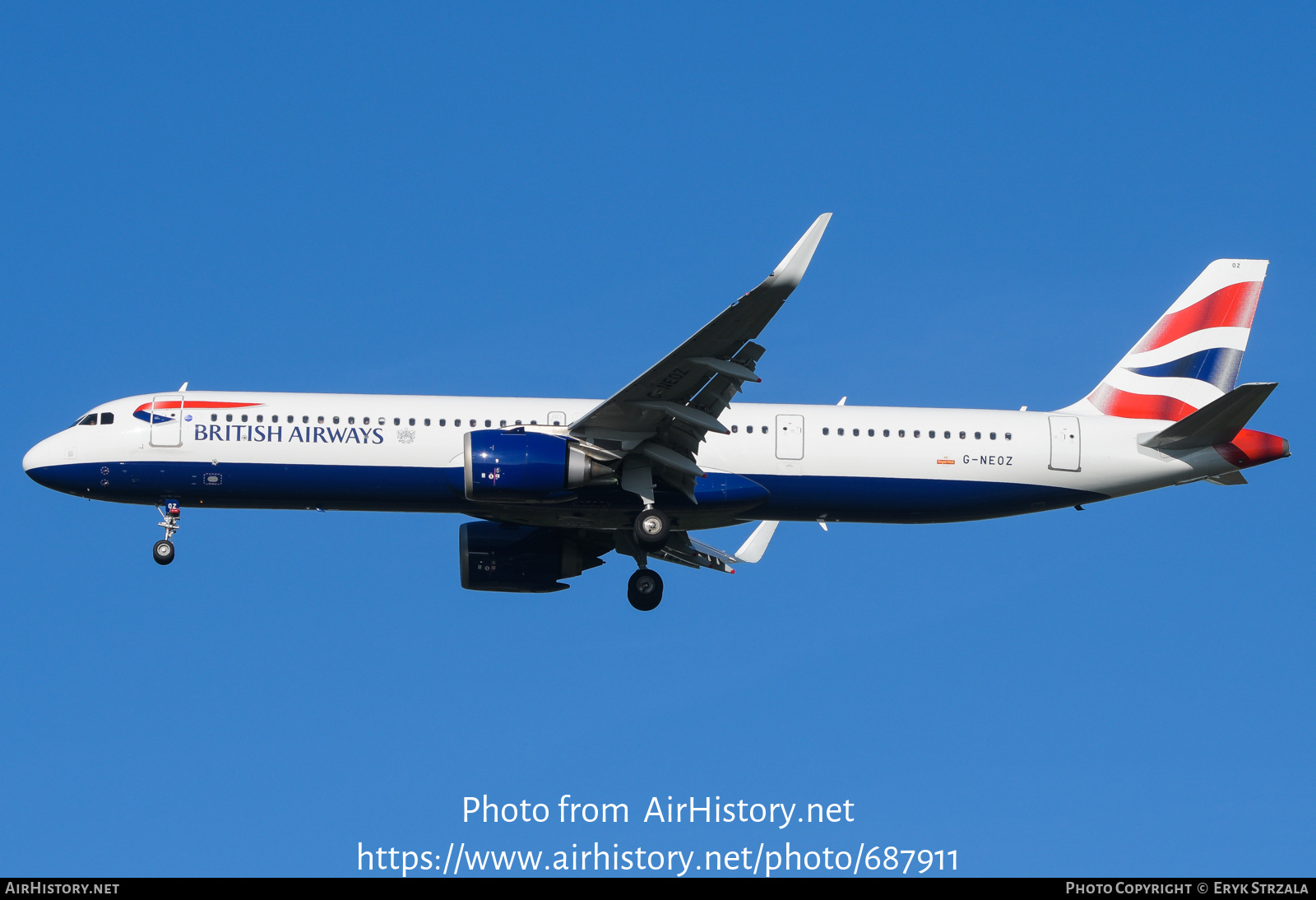 Aircraft Photo of G-NEOZ | Airbus A321-251NX | British Airways | AirHistory.net #687911