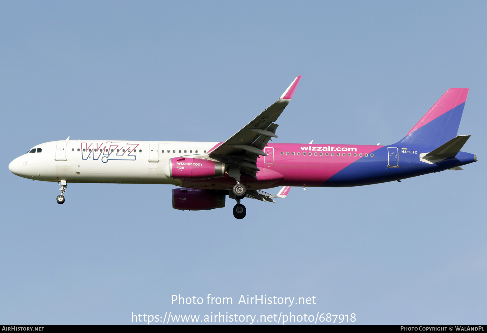 Aircraft Photo of HA-LTC | Airbus A321-231 | Wizz Air | AirHistory.net #687918