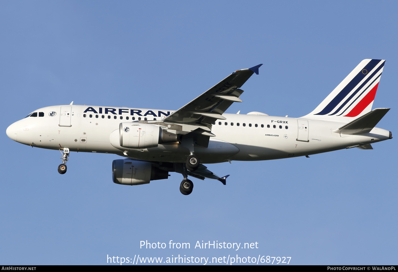 Aircraft Photo of F-GRXK | Airbus A319-111LR | Air France | AirHistory.net #687927