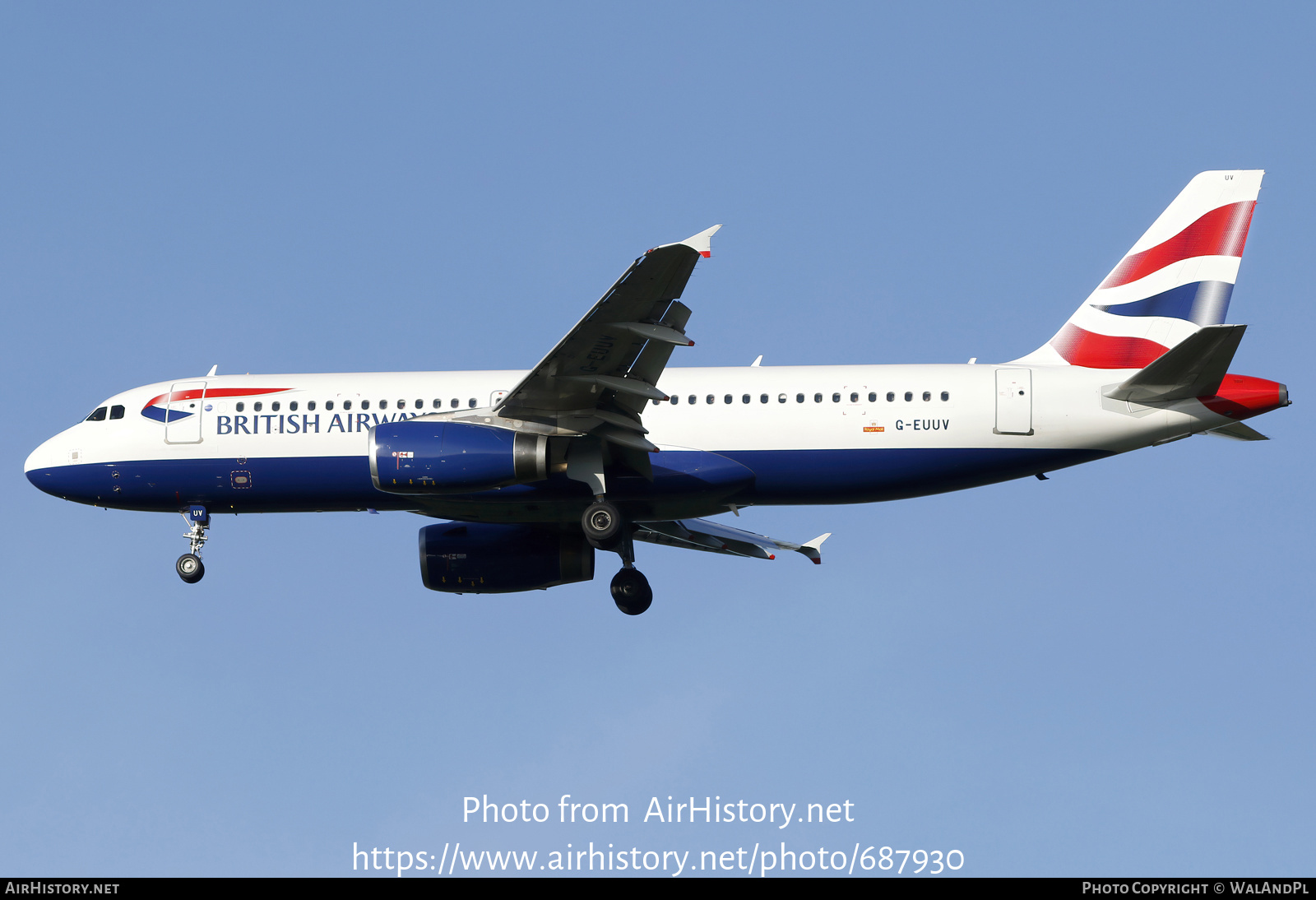 Aircraft Photo of G-EUUV | Airbus A320-232 | British Airways | AirHistory.net #687930