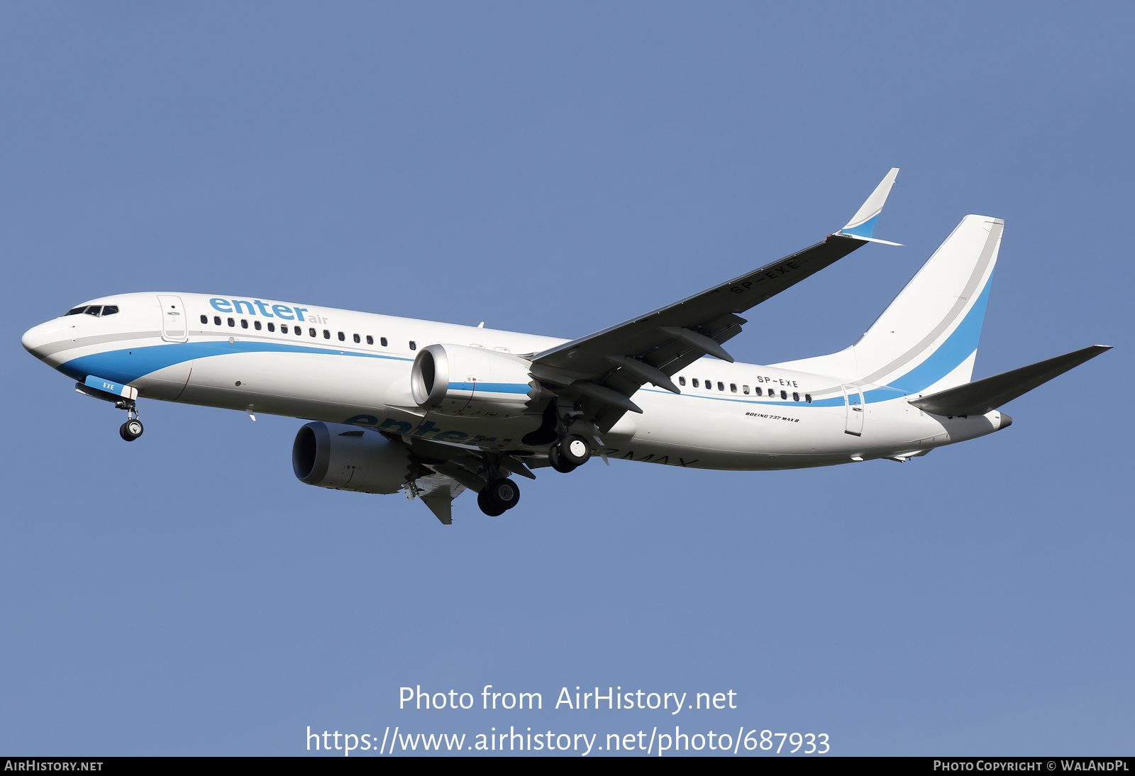 Aircraft Photo of SP-EXE | Boeing 737-8 Max 8 | Enter Air | AirHistory.net #687933