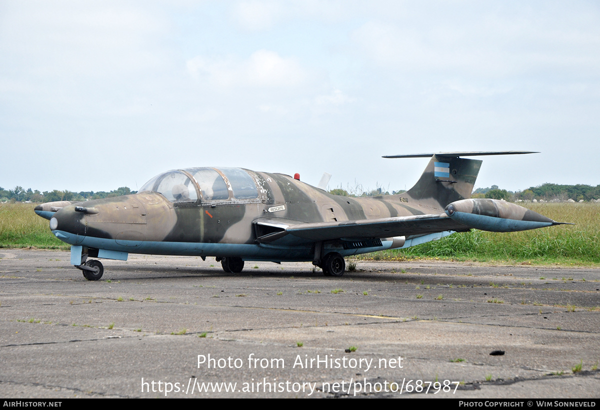 Aircraft Photo of E-218 | Morane-Saulnier MS-760 Paris | Argentina - Air Force | AirHistory.net #687987