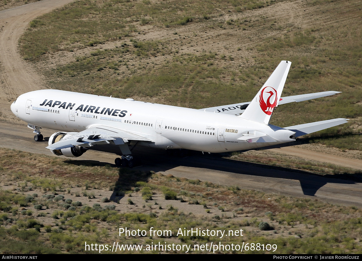 Aircraft Photo of N813KW | Boeing 777-289 | Japan Airlines - JAL | AirHistory.net #688109