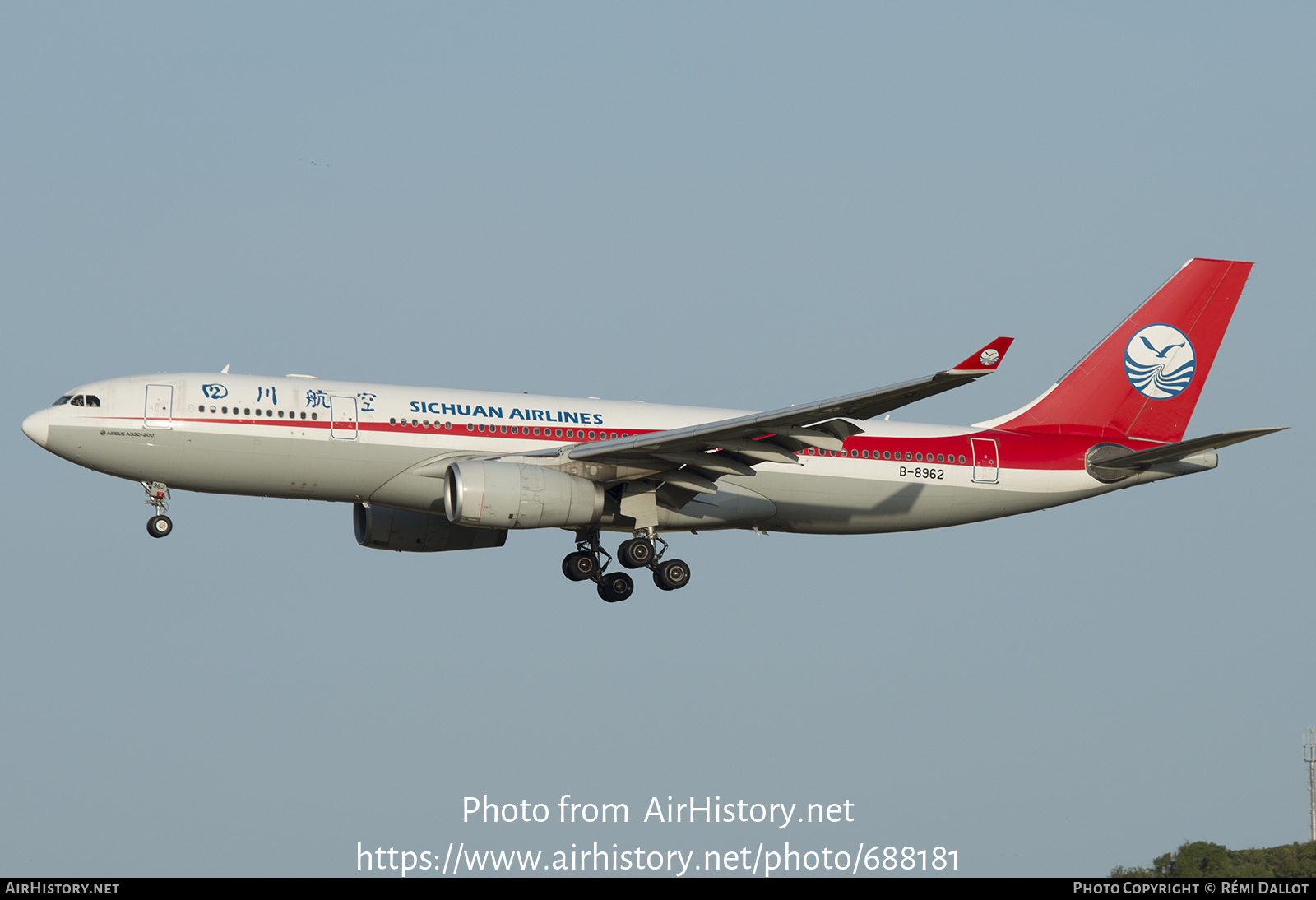 Aircraft Photo of B-8962 | Airbus A330-243 | Sichuan Airlines | AirHistory.net #688181