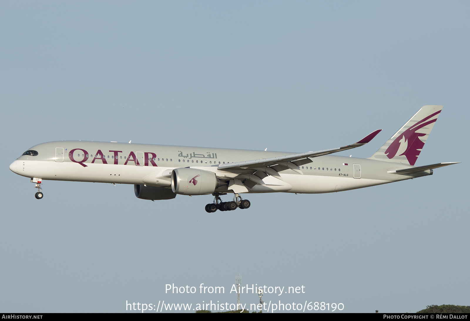 Aircraft Photo of A7-ALG | Airbus A350-941 | Qatar Airways | AirHistory.net #688190