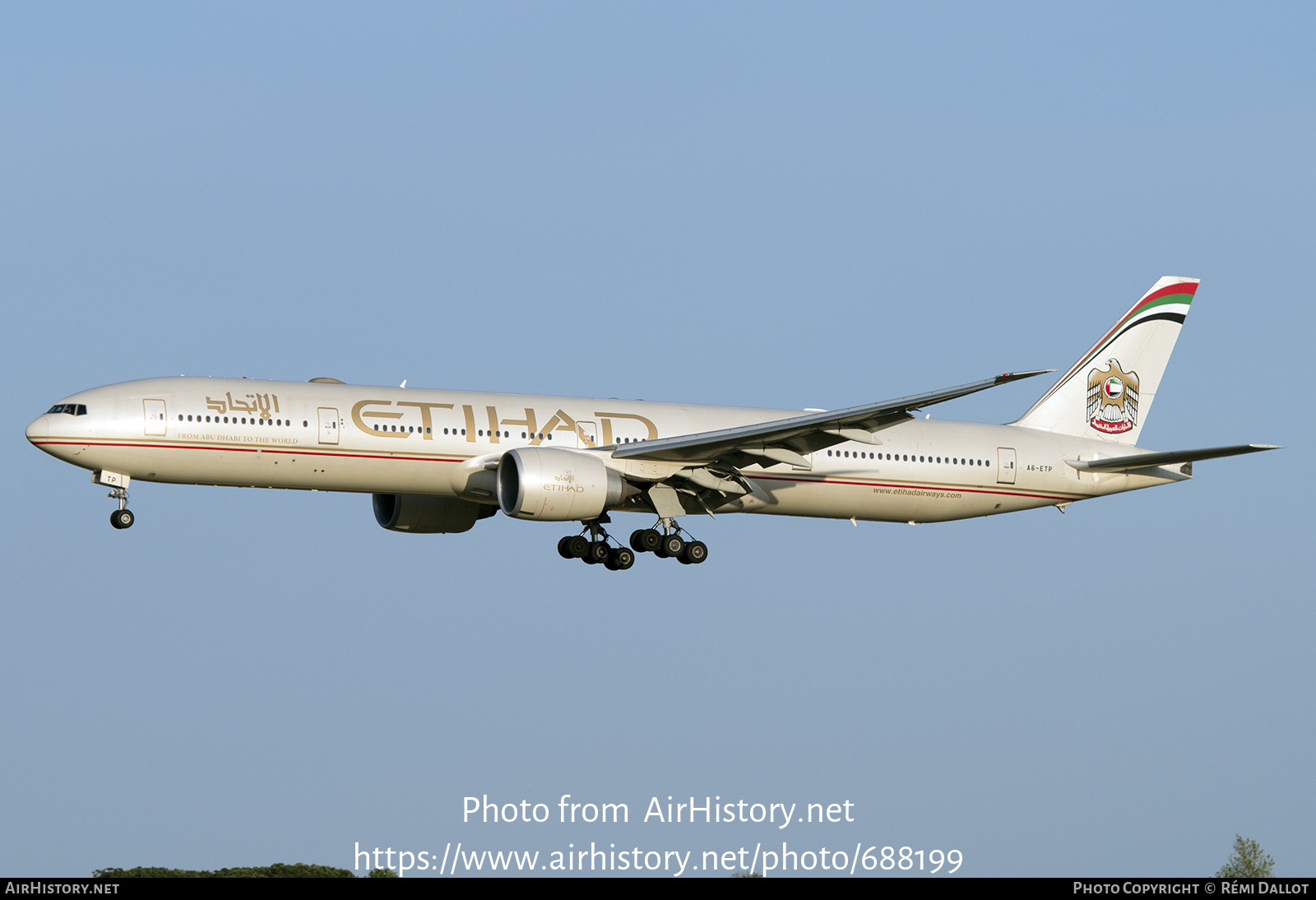 Aircraft Photo of A6-ETP | Boeing 777-3FX/ER | Etihad Airways | AirHistory.net #688199