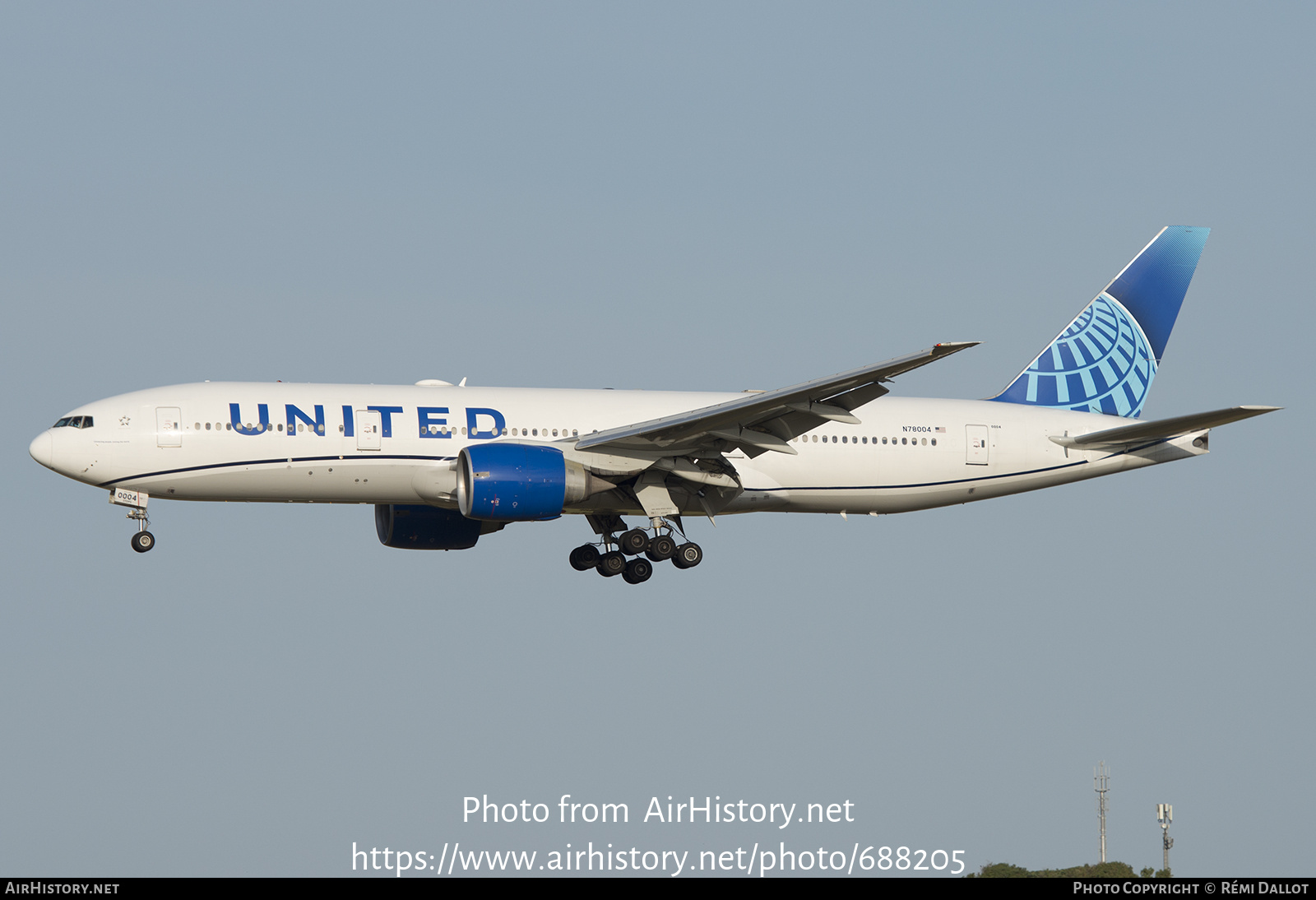 Aircraft Photo of N78004 | Boeing 777-224/ER | United Airlines | AirHistory.net #688205