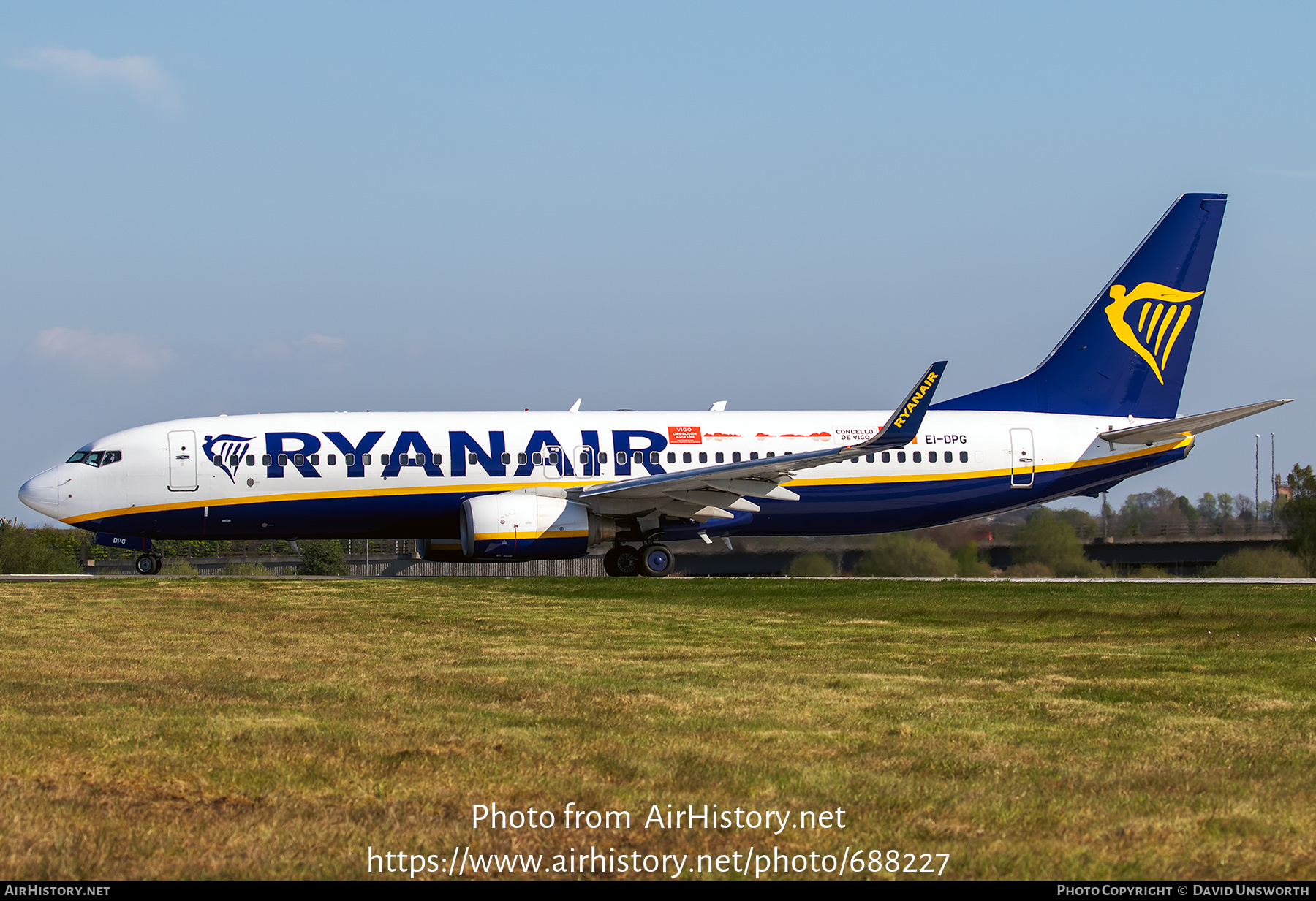 Aircraft Photo of EI-DPG | Boeing 737-8AS | Ryanair | AirHistory.net #688227