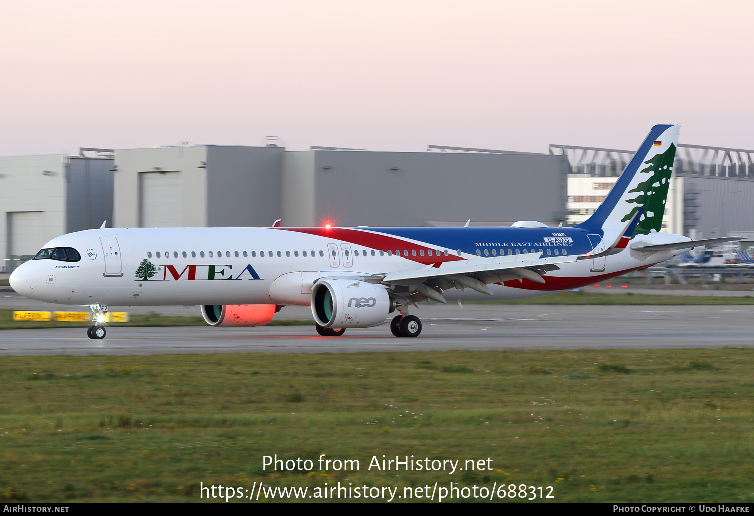 Aircraft Photo of D-AVXO / T7-ME7 | Airbus A321-271NX | MEA - Middle East Airlines | AirHistory.net #688312