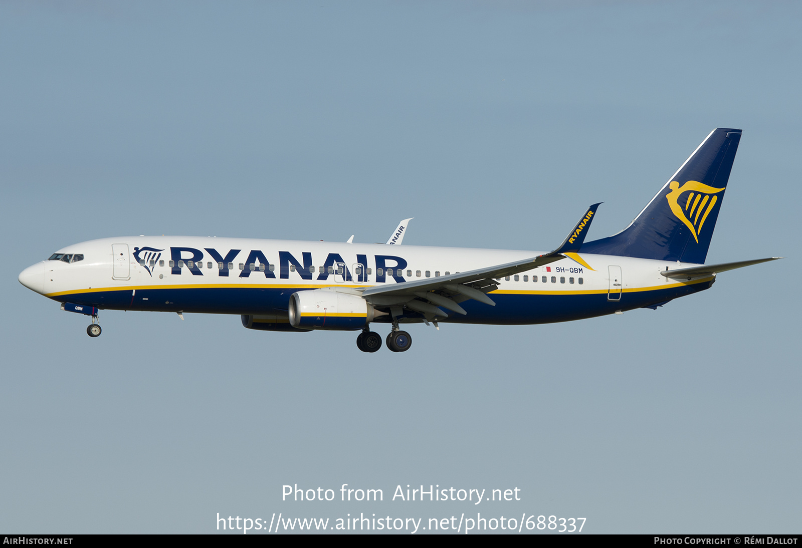 Aircraft Photo of 9H-QBM | Boeing 737-8AS | Ryanair | AirHistory.net #688337