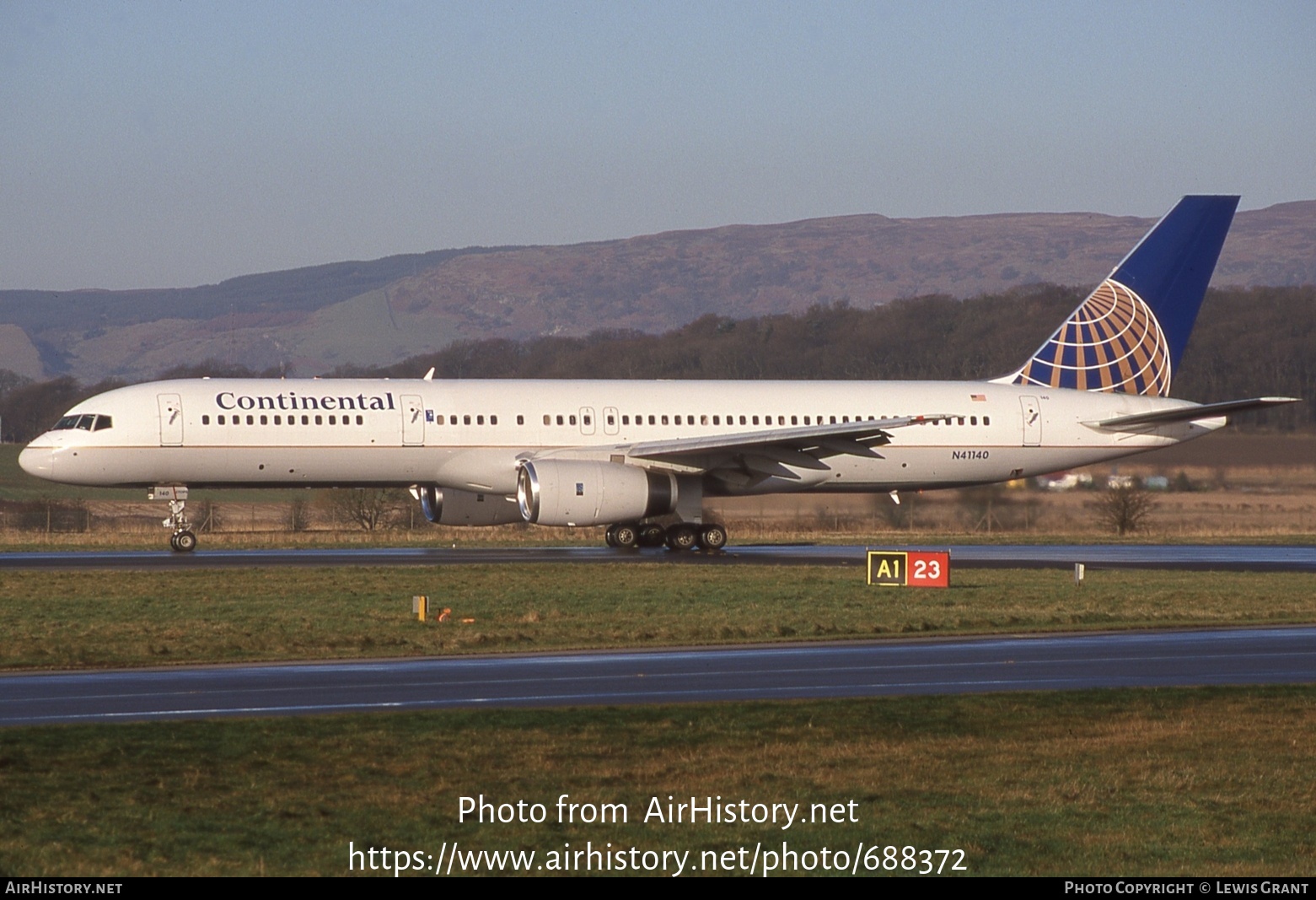 Aircraft Photo of N41140 | Boeing 757-224 | Continental Airlines | AirHistory.net #688372