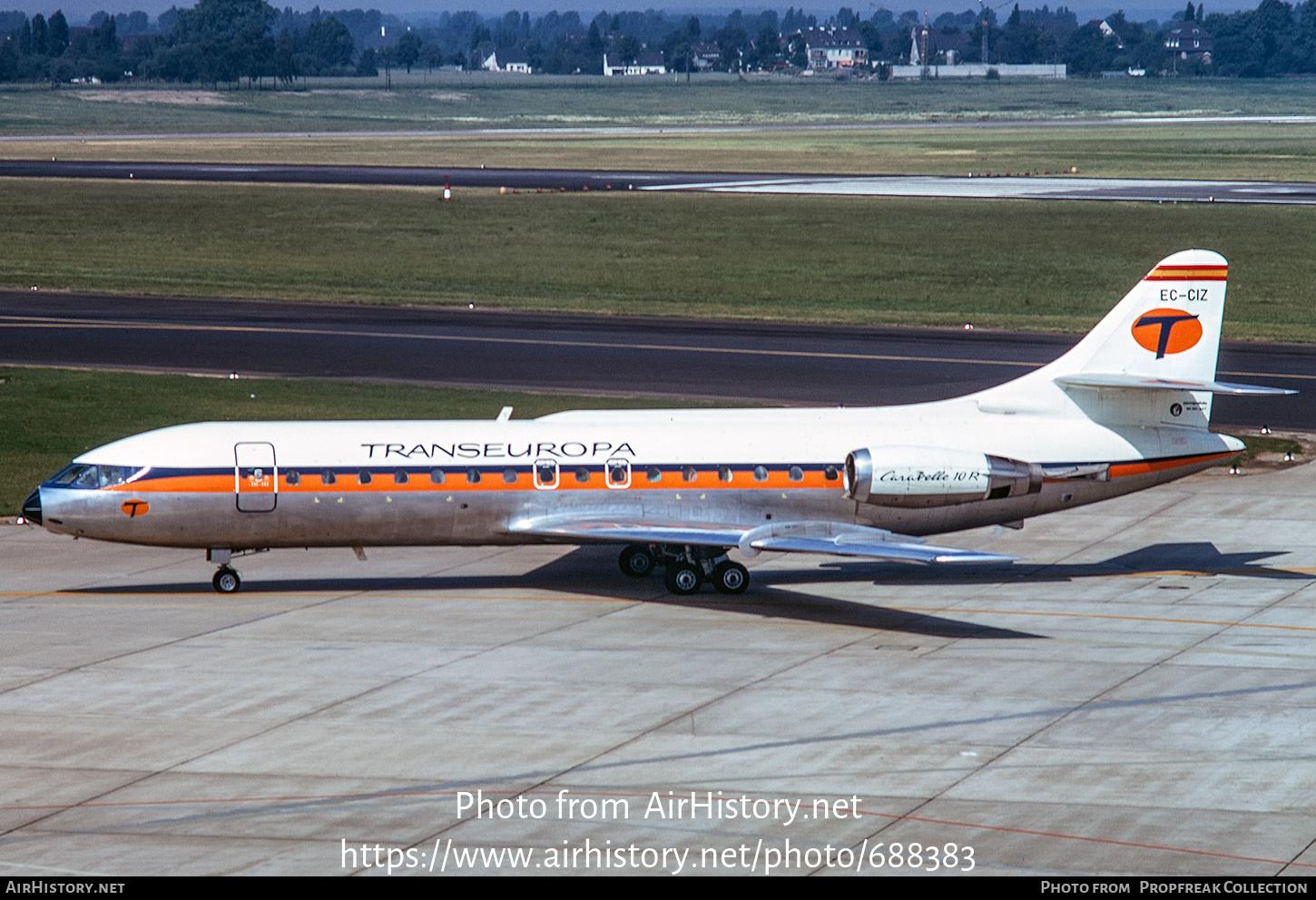 Aircraft Photo of EC-CIZ | Sud SE-210 Caravelle 10B1R | Trans Europa | AirHistory.net #688383