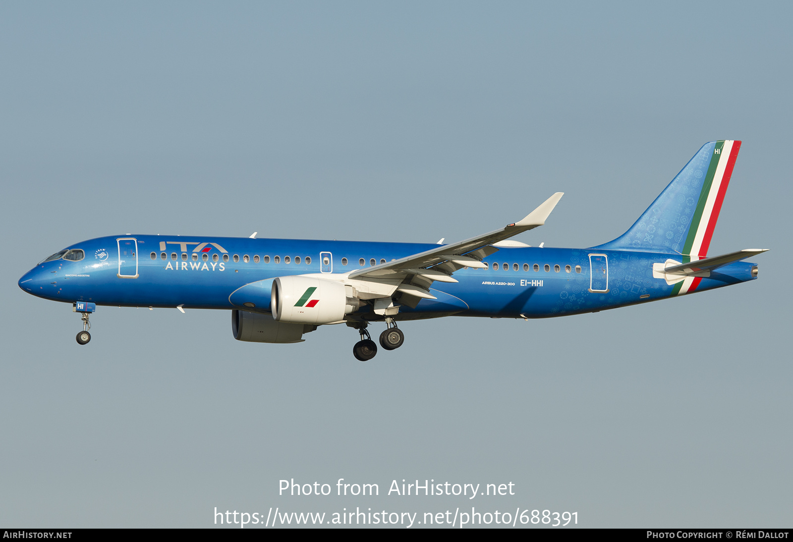 Aircraft Photo of EI-HHI | Airbus A220-371 (BD-500-1A11) | ITA Airways | AirHistory.net #688391