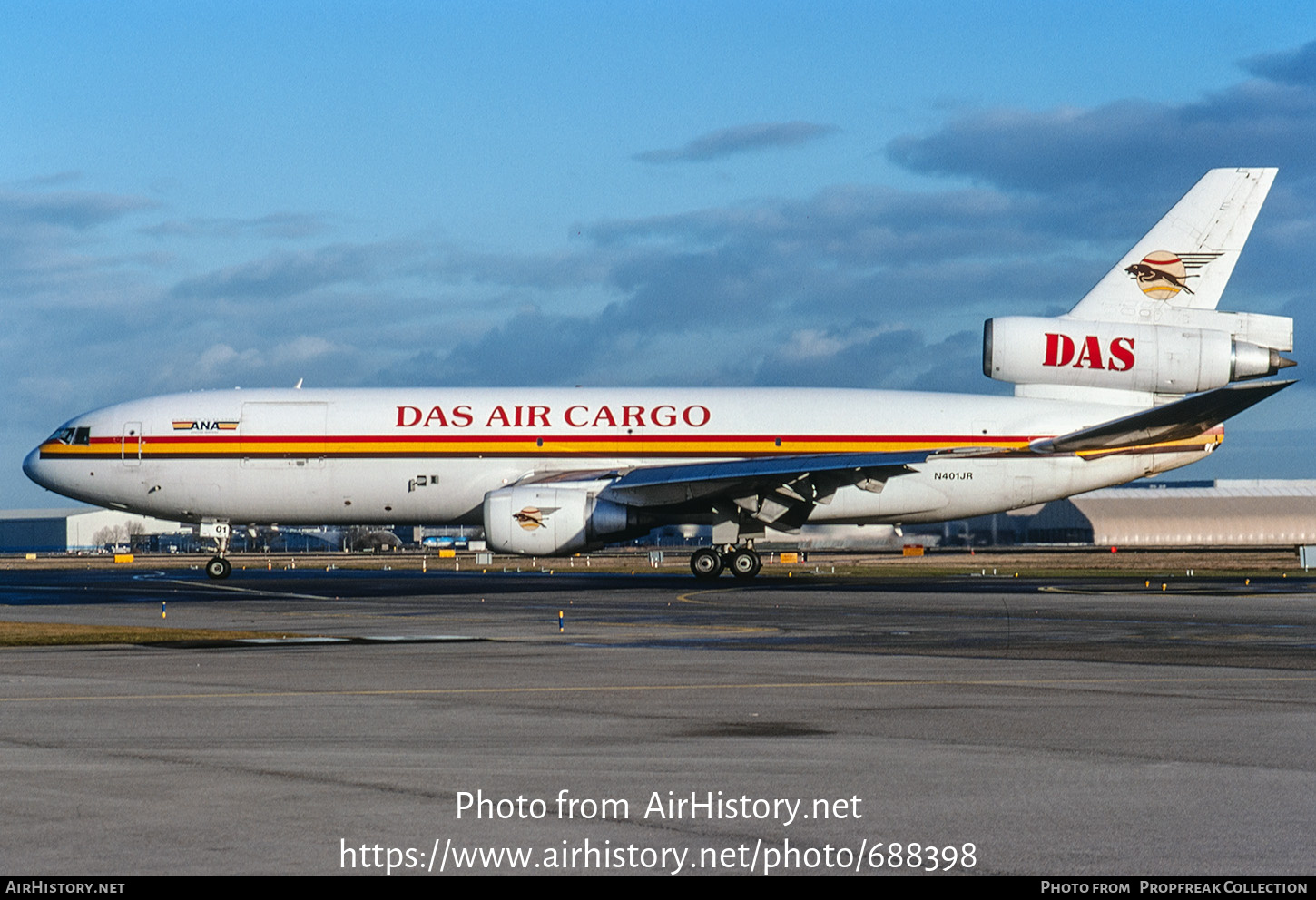 Aircraft Photo of N401JR | McDonnell Douglas DC-10-30(F) | DAS Air Cargo - Dairo Air Services | AirHistory.net #688398