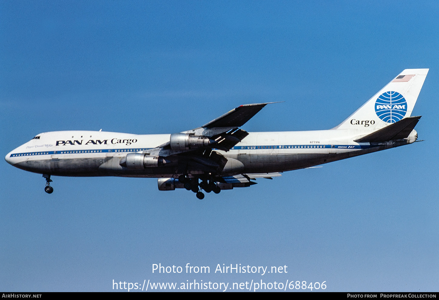 Aircraft Photo of N771PA | Boeing 747-121(A/SF) | Pan American World  Airways - Pan Am Cargo | AirHistory.net #688406