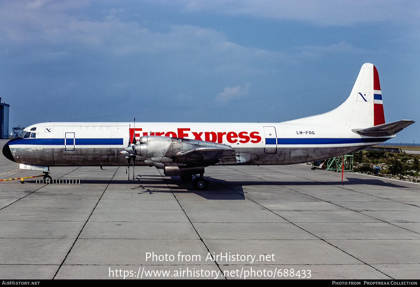 Aircraft Photo of LN-FOG | Lockheed L-188A(F) Electra | EuroExpress | AirHistory.net #688433