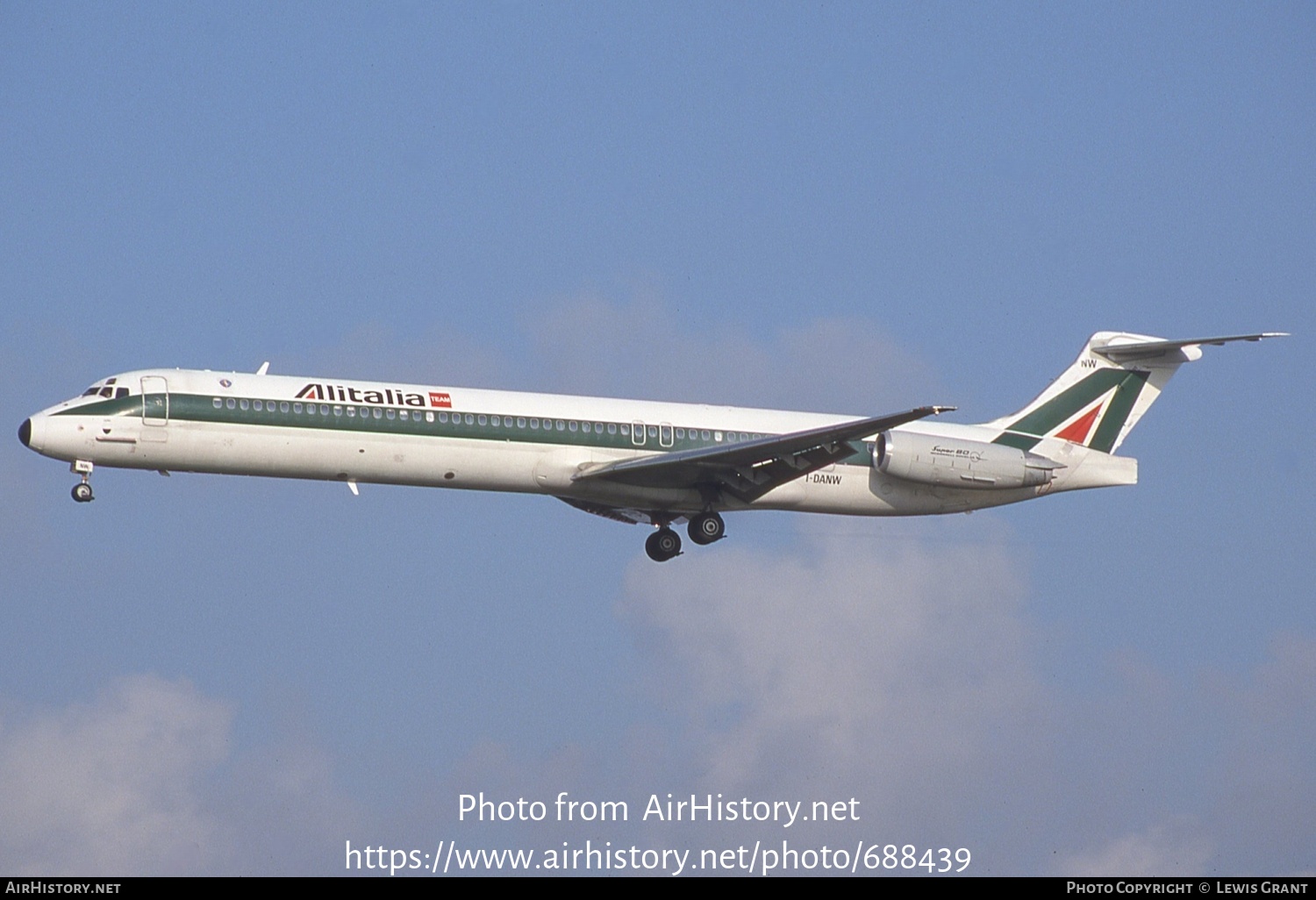 Aircraft Photo of I-DANW | McDonnell Douglas MD-82 (DC-9-82) | Alitalia | AirHistory.net #688439