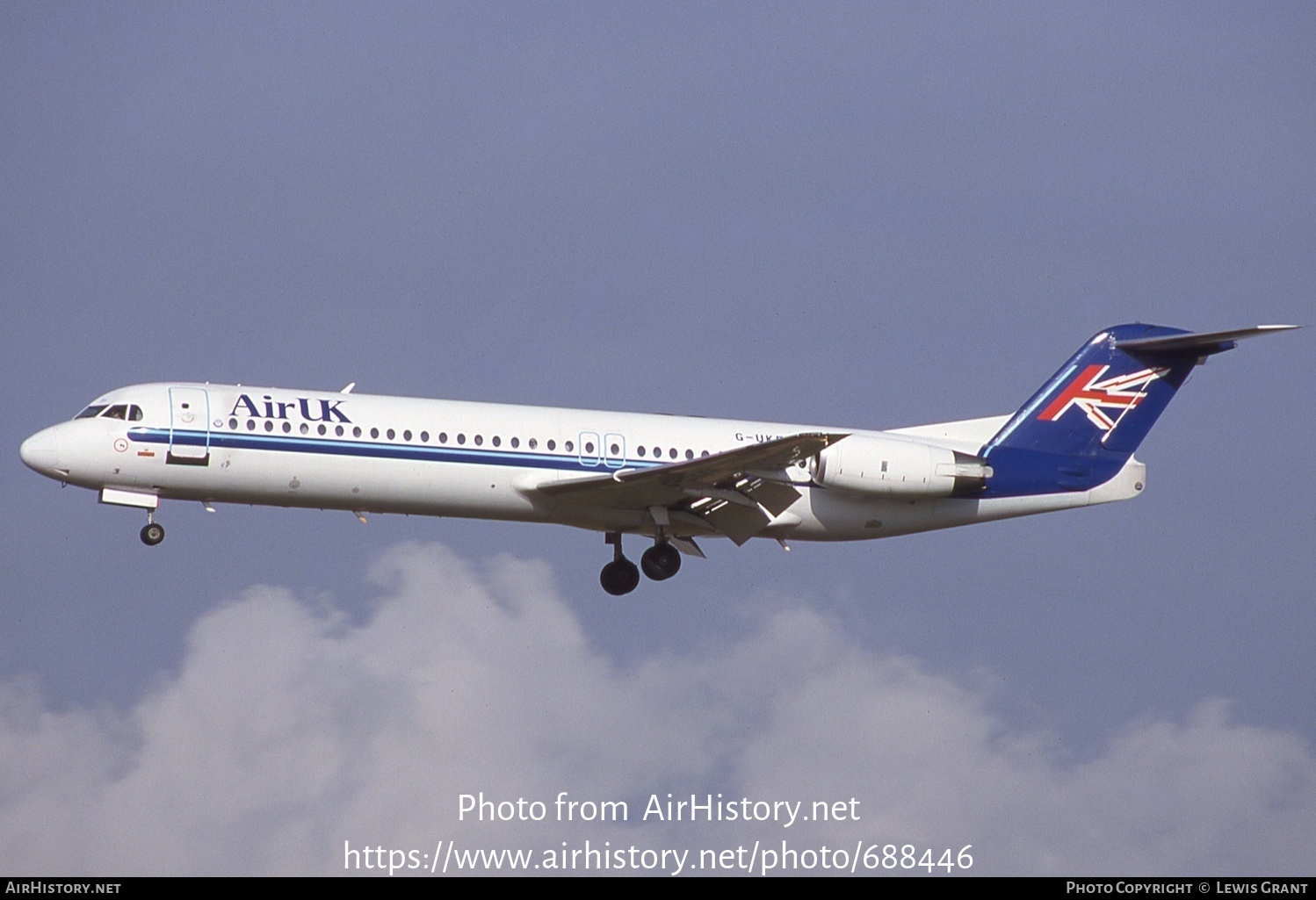 Aircraft Photo of G-UKFI | Fokker 100 (F28-0100) | Air UK | AirHistory.net #688446