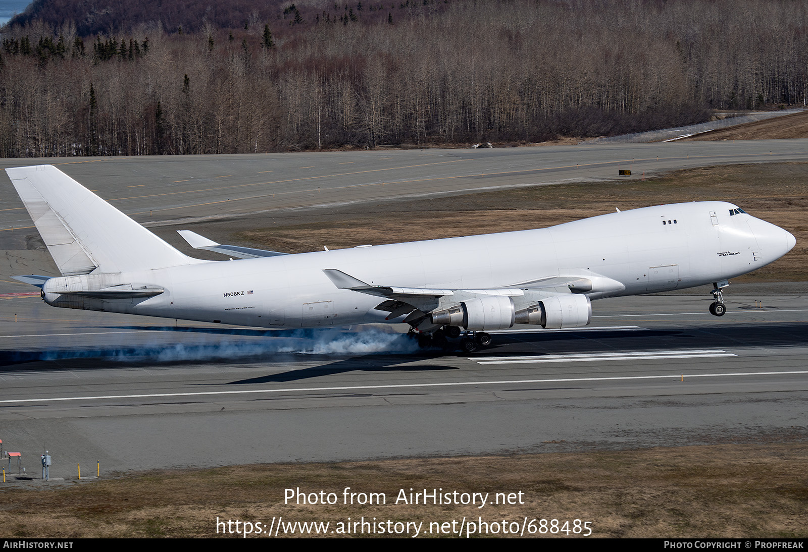 Aircraft Photo of N508KZ | Boeing 747-4KZF/SCD | Atlas Air | AirHistory.net #688485