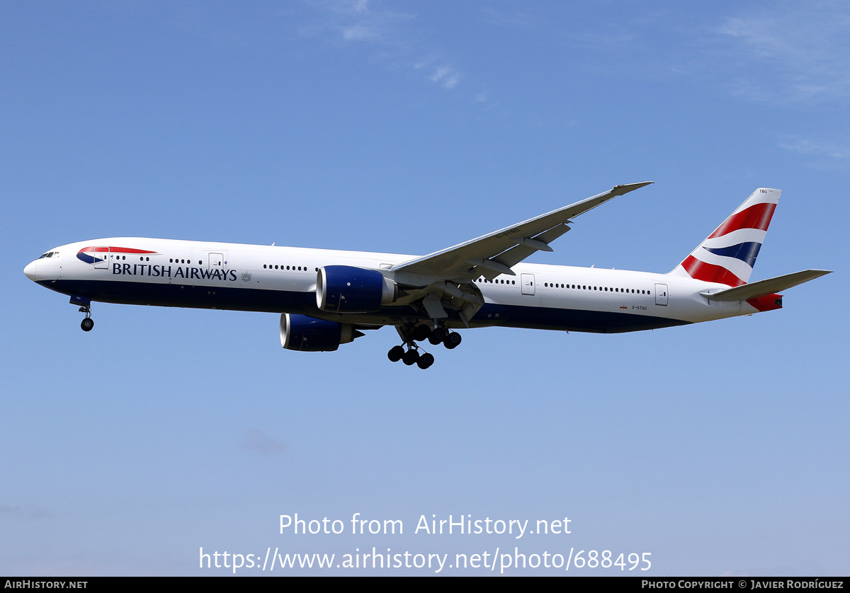 Aircraft Photo of G-STBO | Boeing 777-300/ER | British Airways | AirHistory.net #688495