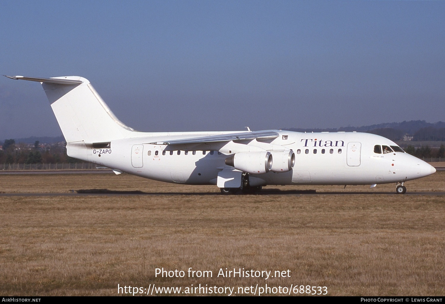 Aircraft Photo of G-ZAPO | British Aerospace BAe-146-200QC | Titan Airways | AirHistory.net #688533