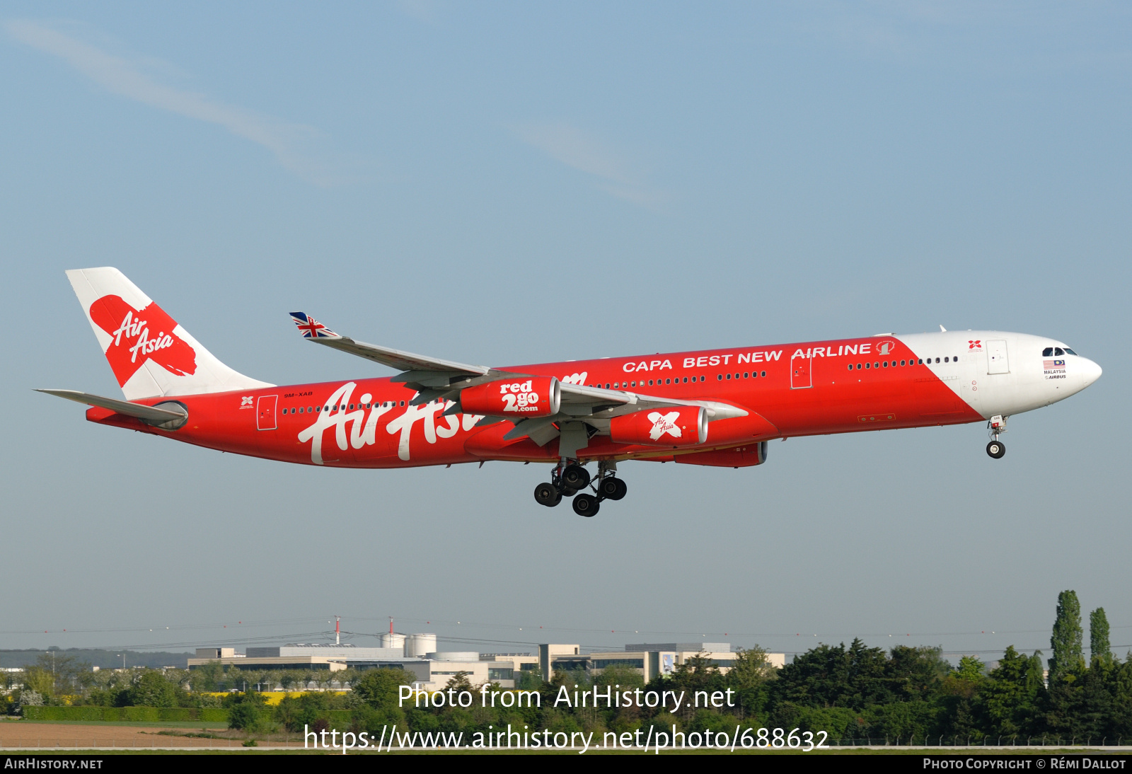 Aircraft Photo of 9M-XAB | Airbus A340-313 | AirAsia X | AirHistory.net #688632