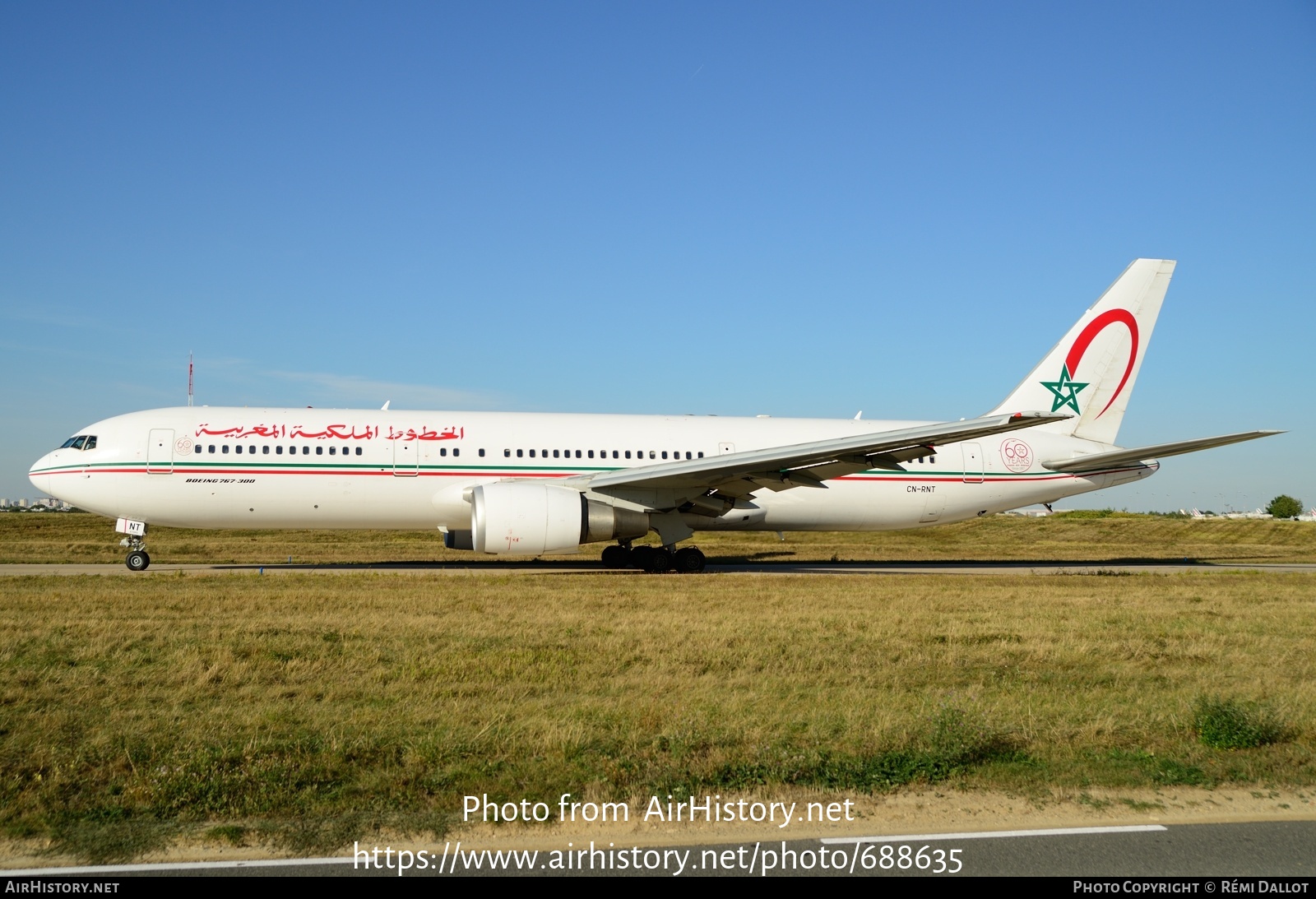 Aircraft Photo of CN-RNT | Boeing 767-36N/ER | Royal Air Maroc - RAM | AirHistory.net #688635