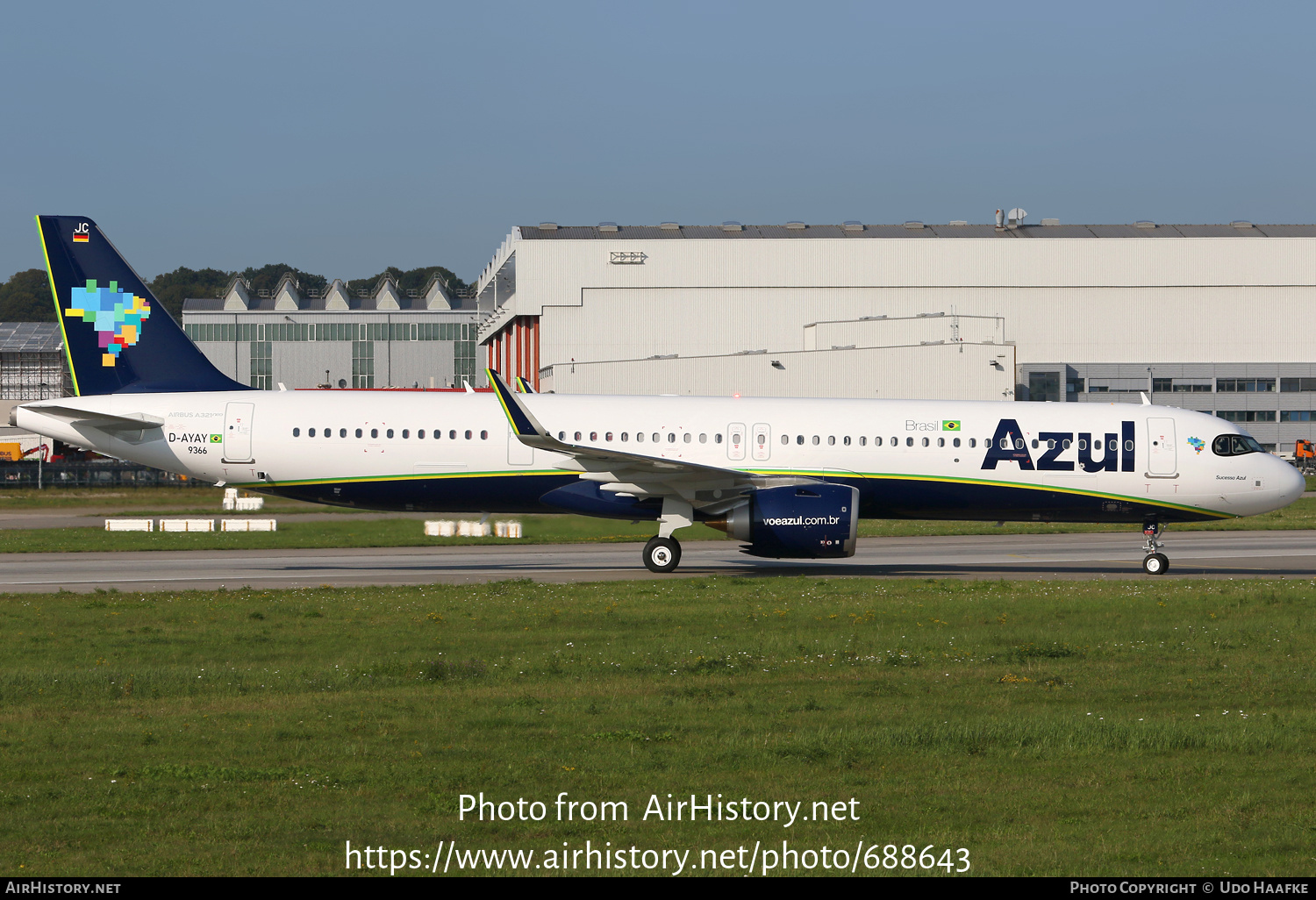 Aircraft Photo of D-AYAY / PR-YJC | Airbus A321-271NX | Azul Linhas Aéreas Brasileiras | AirHistory.net #688643