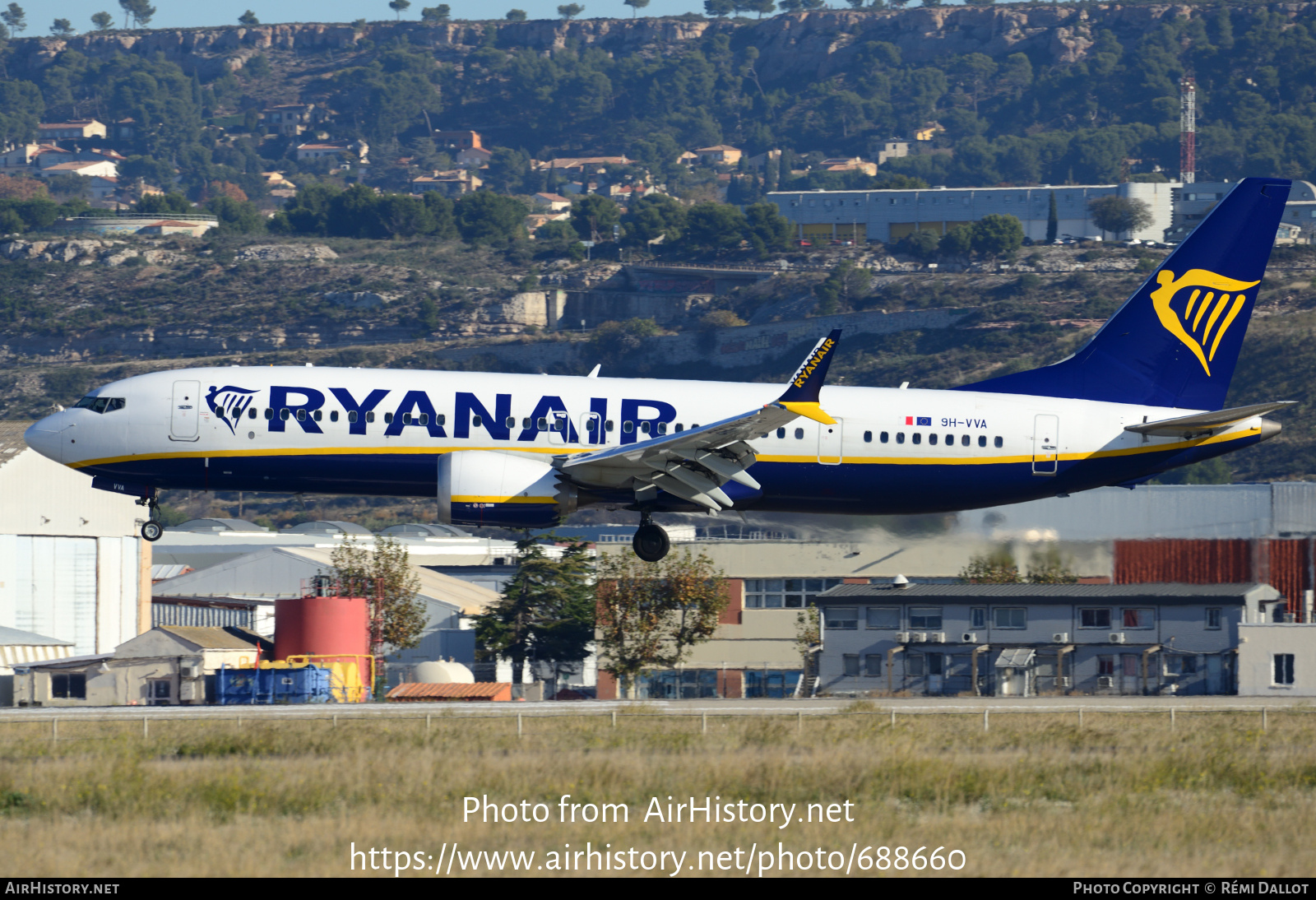 Aircraft Photo of 9H-VVA | Boeing 737-8200 Max 200 | Ryanair | AirHistory.net #688660