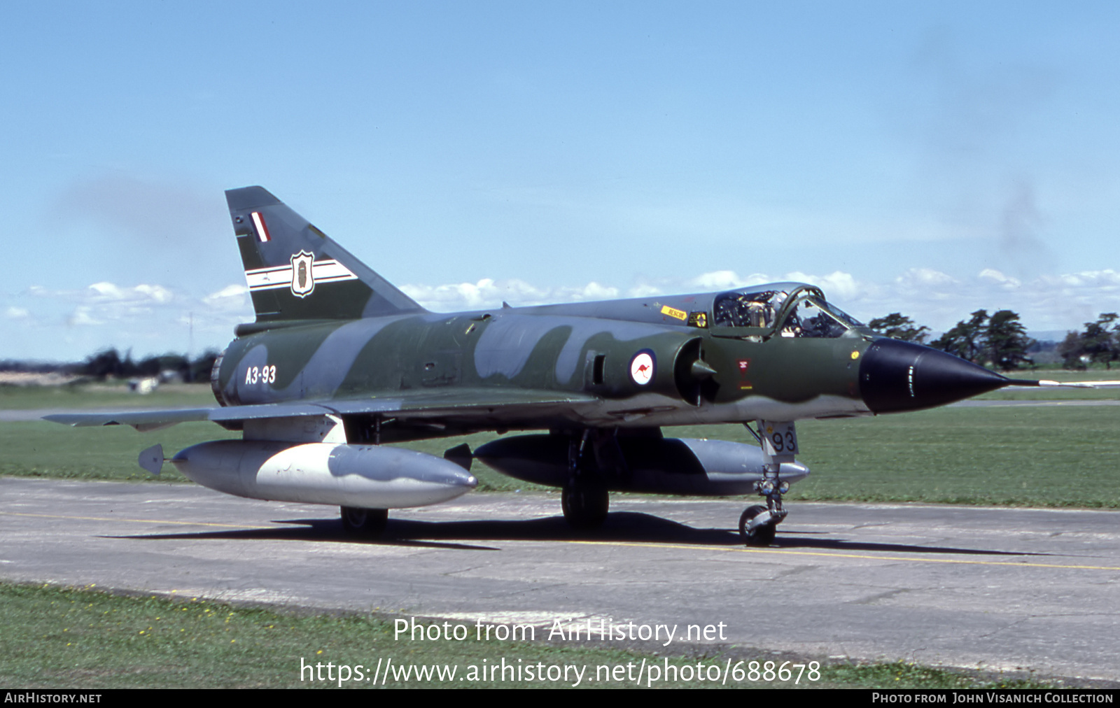 Aircraft Photo of A3-93 | Dassault Mirage IIIO(F/A) | Australia - Air Force | AirHistory.net #688678