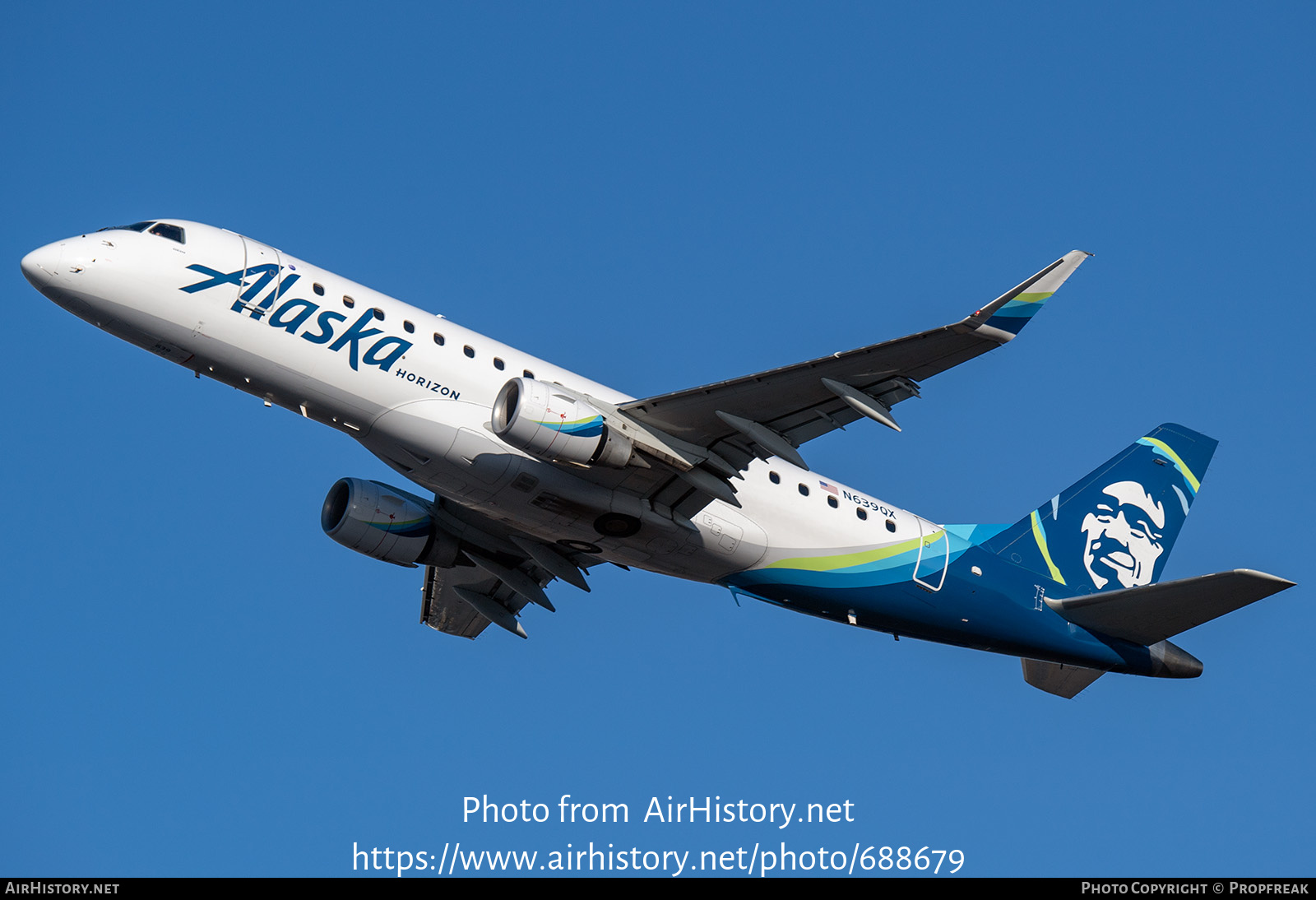 Aircraft Photo of N639QX | Embraer 175LR (ERJ-170-200LR) | Alaska Airlines | AirHistory.net #688679