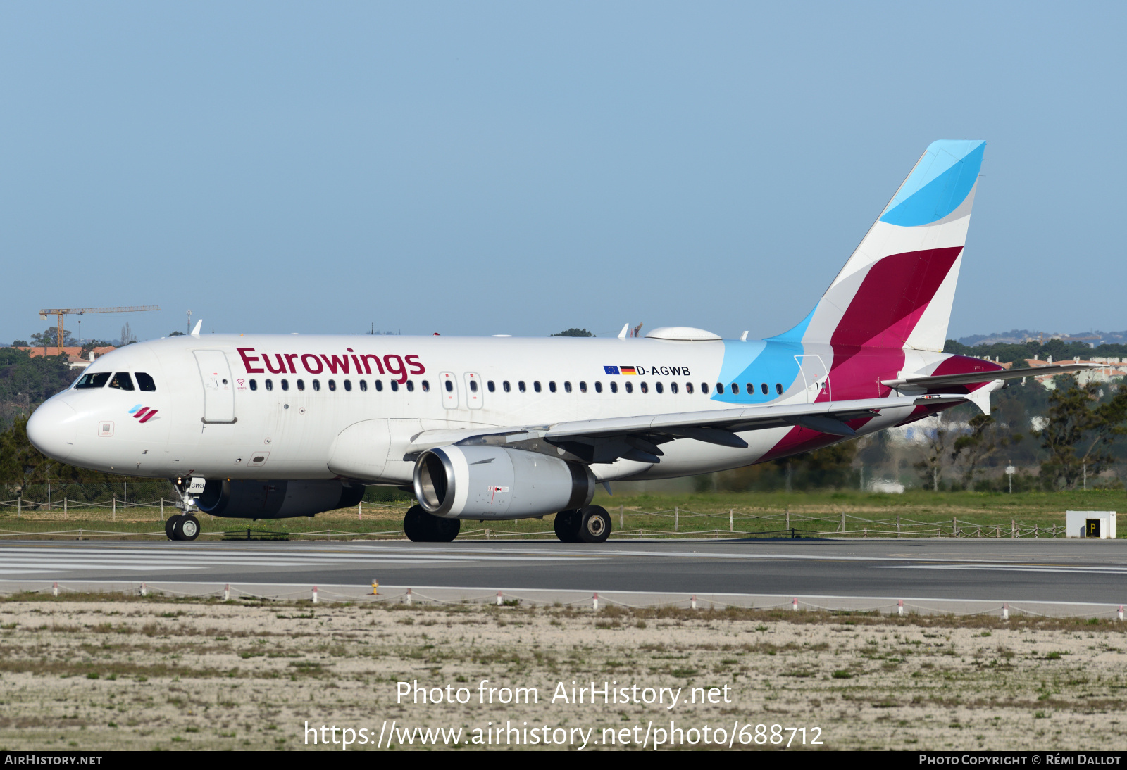 Aircraft Photo of D-AGWB | Airbus A319-132 | Eurowings | AirHistory.net #688712