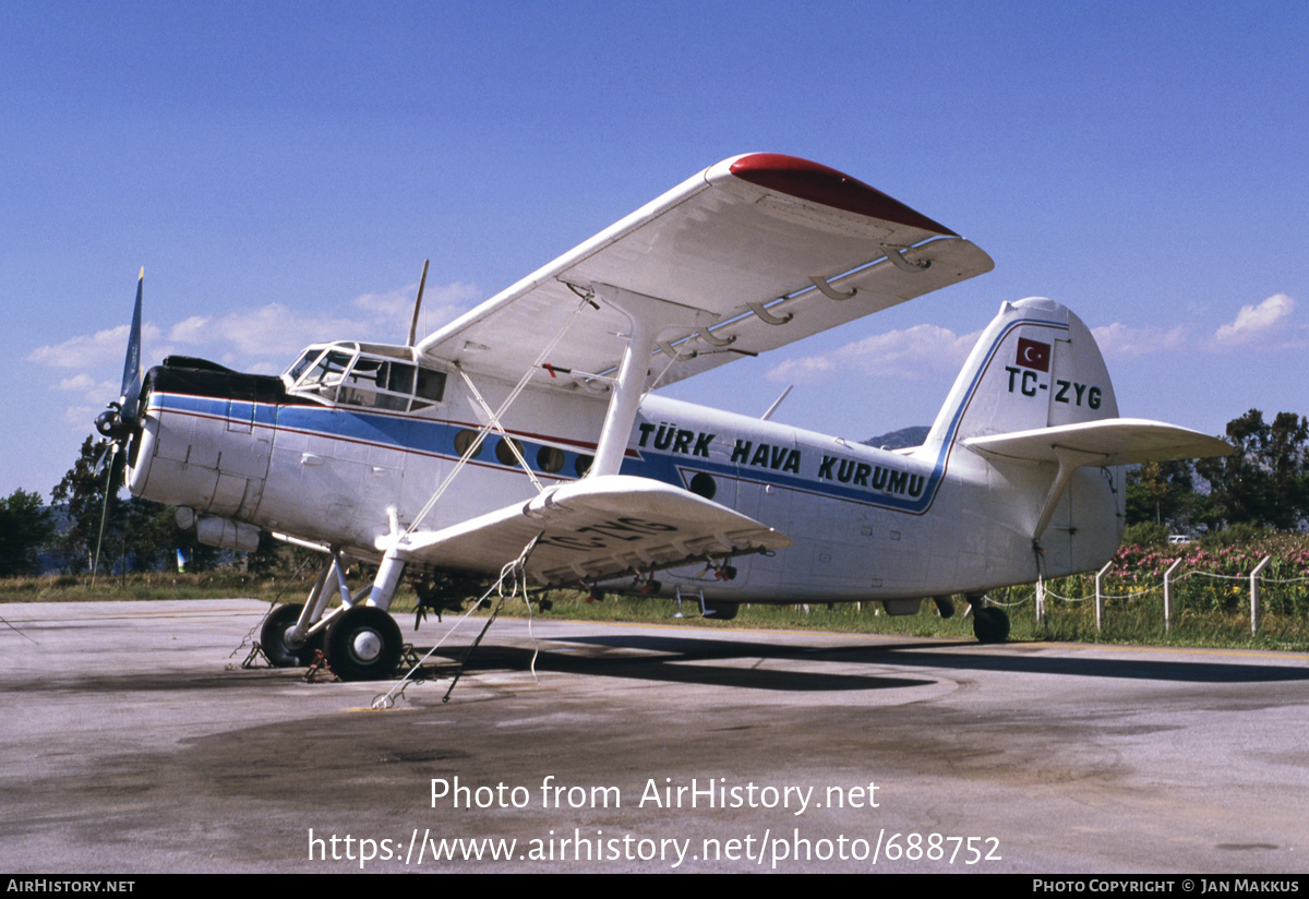 Aircraft Photo of TC-ZYG | Antonov An-2R | THK - Türk Hava Kurumu | AirHistory.net #688752