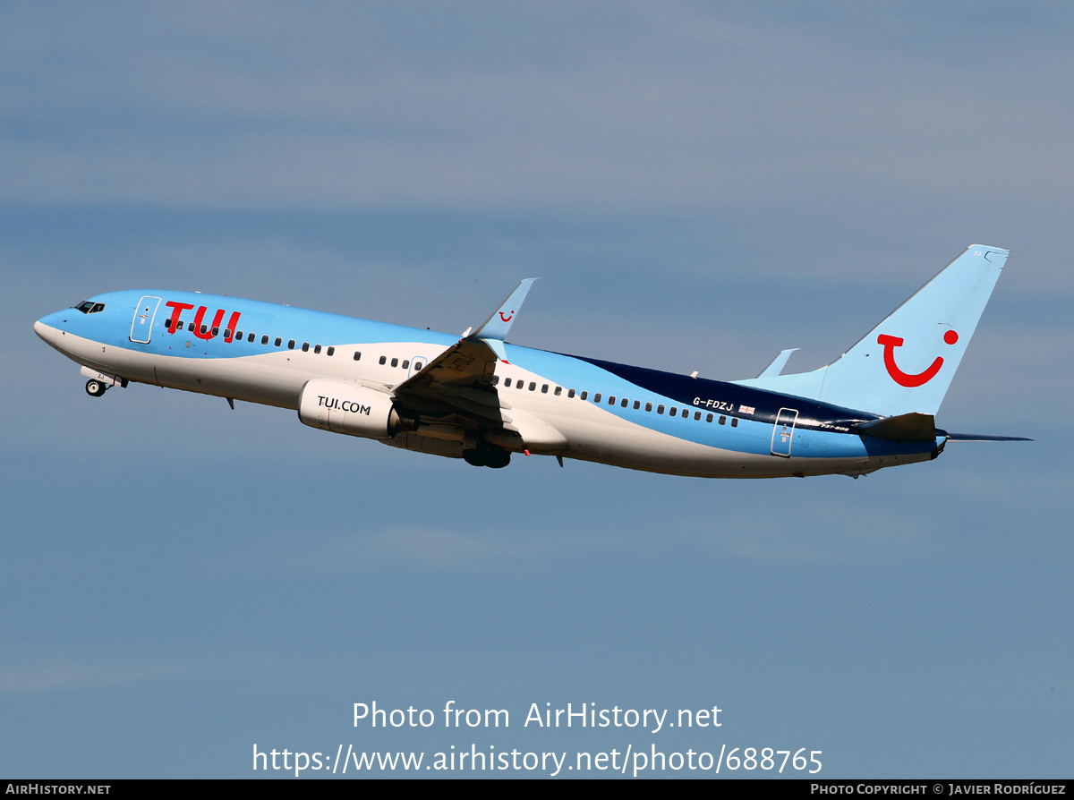 Aircraft Photo of G-FDZJ | Boeing 737-8K5 | TUI | AirHistory.net #688765
