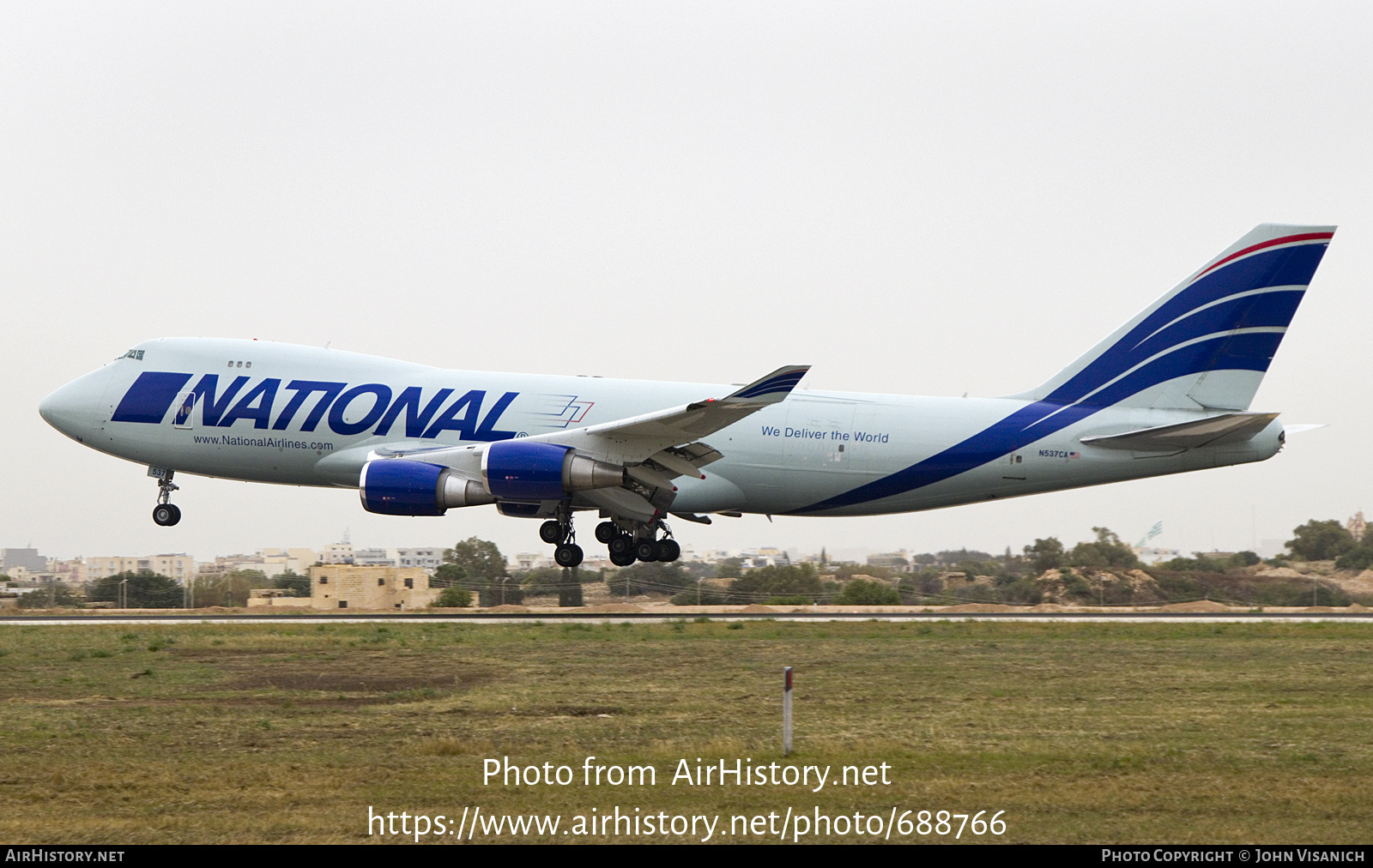 Aircraft Photo of N537CA | Boeing 747-446F/SCD | National Airlines | AirHistory.net #688766