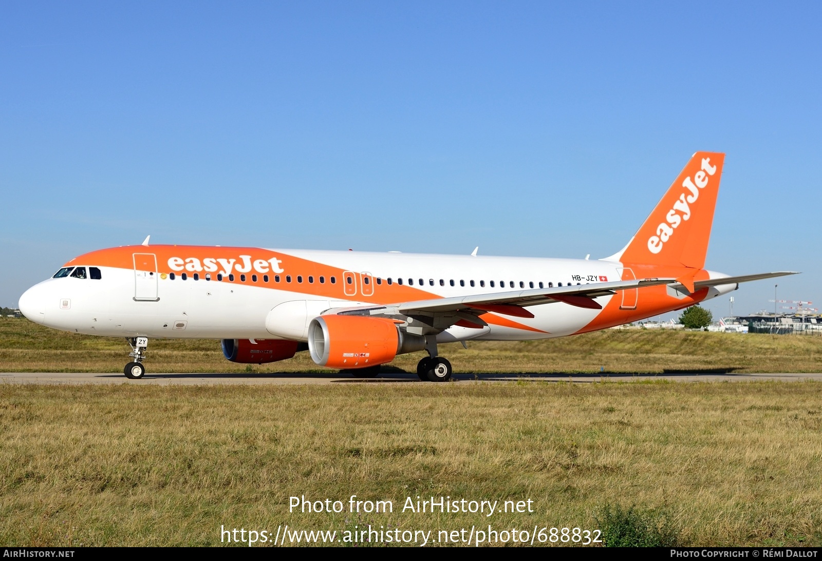 Aircraft Photo of HB-JZY | Airbus A320-214 | EasyJet | AirHistory.net #688832