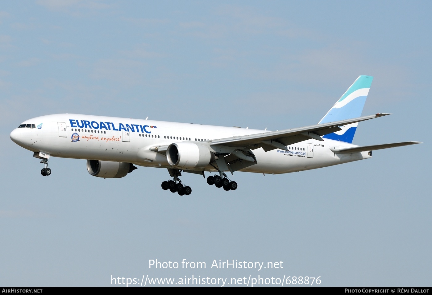 Aircraft Photo of CS-TFM | Boeing 777-212/ER | Euro Atlantic Airways | AirHistory.net #688876