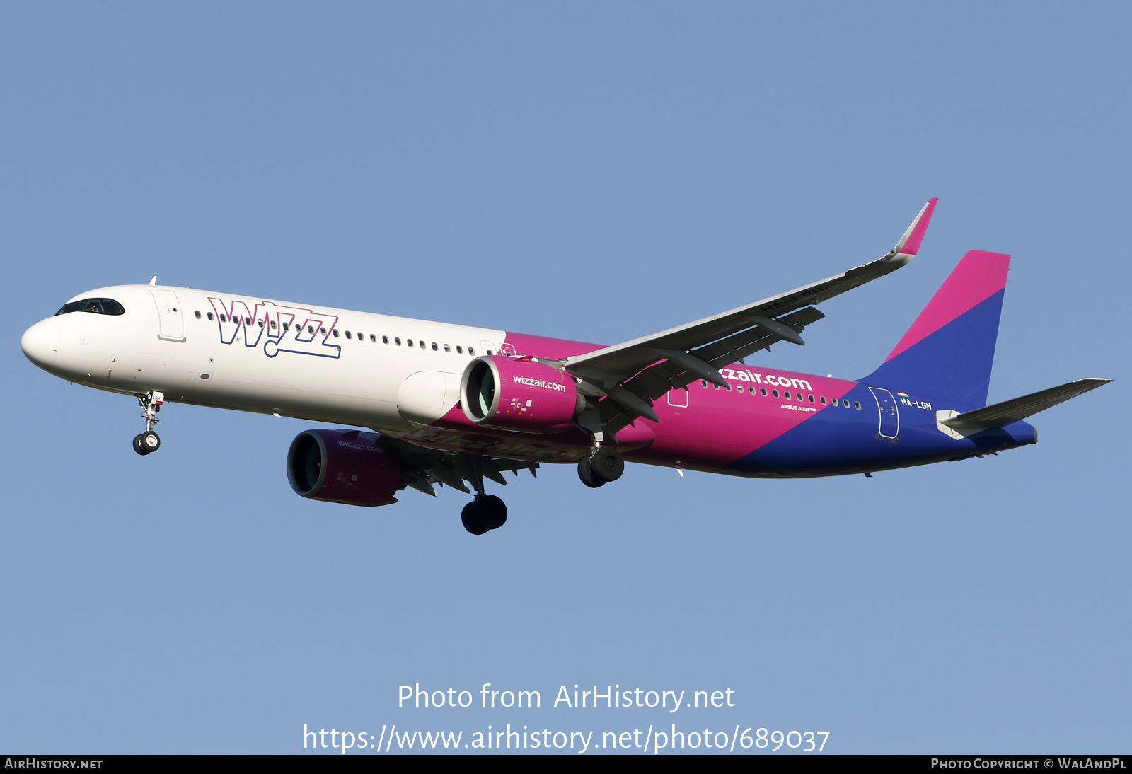 Aircraft Photo of HA-LGH | Airbus A321-271NX | Wizz Air | AirHistory.net #689037