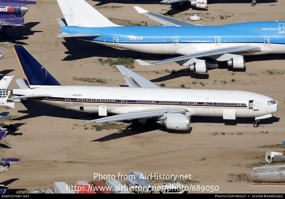 Aircraft Photo of N865BC | Boeing 777-212/ER | AirHistory.net #689050