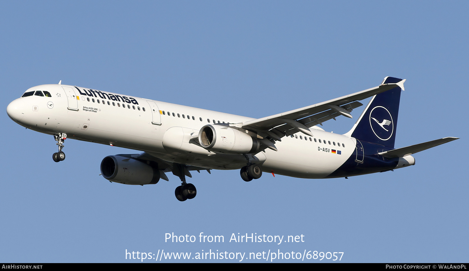 Aircraft Photo of D-AISV | Airbus A321-231 | Lufthansa | AirHistory.net #689057